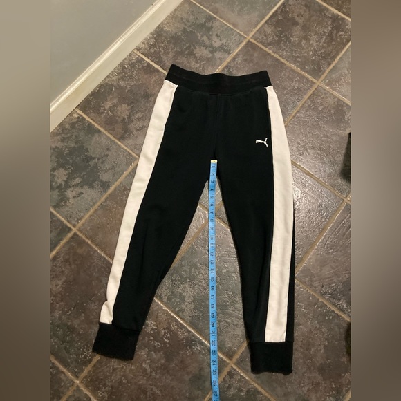 Puma Black and White Jogger Sweatpants. Size M - Picture 4 of 12